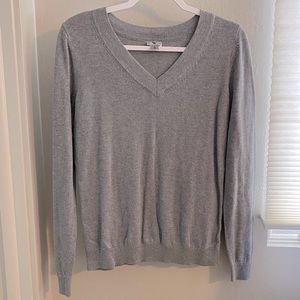 Grey v-neck sweater